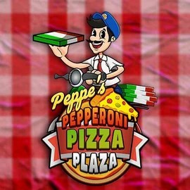 Peppe’s Pepperoni Pizza Plaza slot logo by Pragmatic Play at Possu Casino